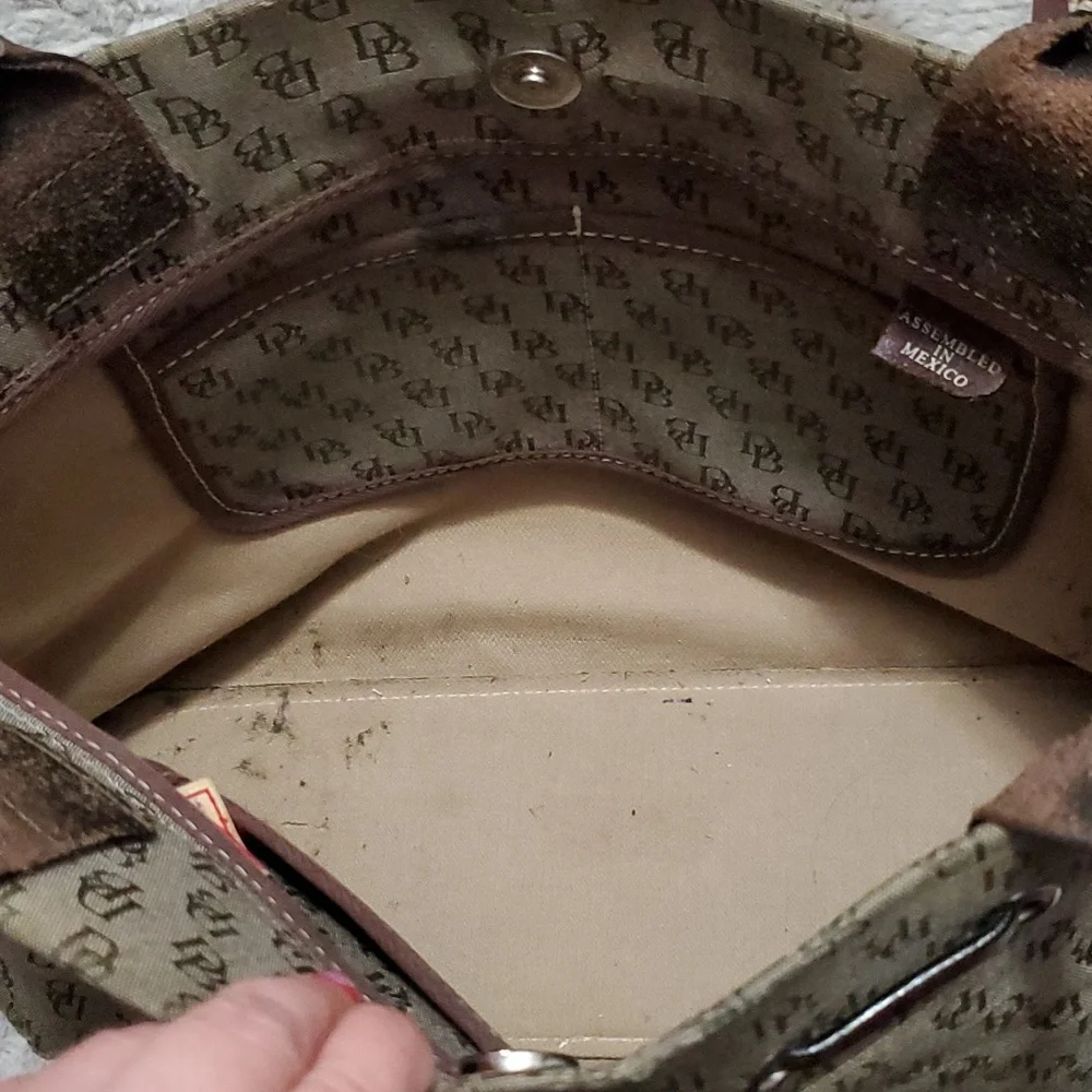 DOONEY & BOURKE monogram tassel tote bag